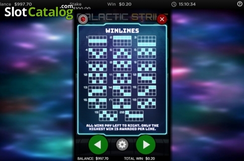 Οθόνη6. Galactic Strike Κουλοχέρης