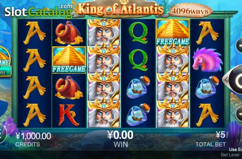 Οθόνη2. King of Atlantis (CQ9Gaming) Κουλοχέρης