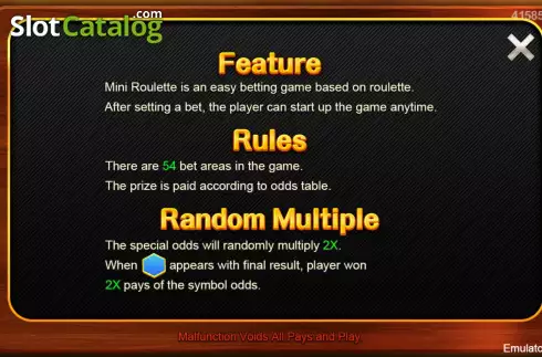 Οθόνη5. Mini Roulette (CQ9Gaming) Κουλοχέρης