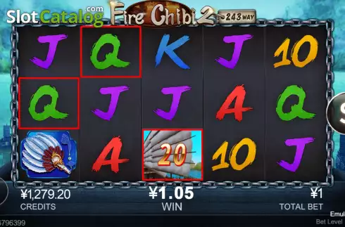 Οθόνη3. Fire Chibi 2 Κουλοχέρης 