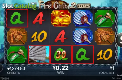 Οθόνη5. Fire Chibi 2 Κουλοχέρης 