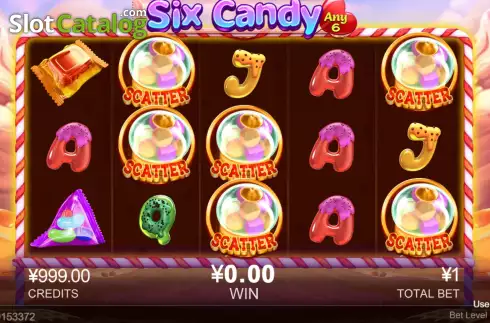Οθόνη7. Six Candy Κουλοχέρης