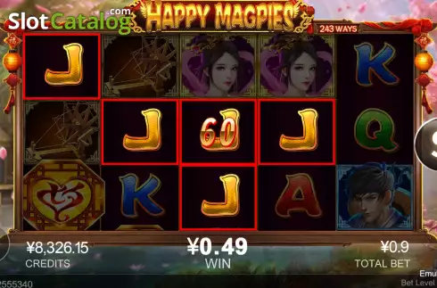 Οθόνη4. Happy Magpies Κουλοχέρης