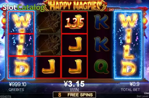 Οθόνη8. Happy Magpies Κουλοχέρης