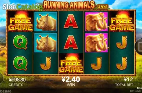 Οθόνη7. Running Animals Κουλοχέρης