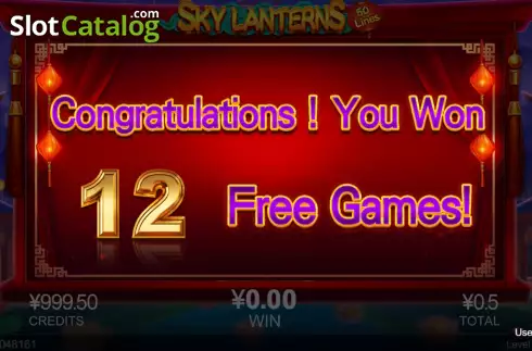 Οθόνη5. Sky Lanterns (CQ9Gaming) Κουλοχέρης