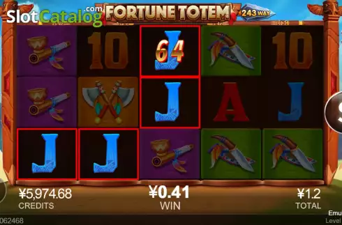 Οθόνη3. Fortune Totem Κουλοχέρης