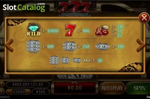 Οθόνη4. 777 (CQ9GAMING) Κουλοχέρης