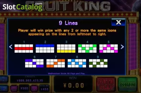 Οθόνη5. Fruit King (CQ9Gaming) Κουλοχέρης 