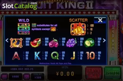 Οθόνη4. Fruit King Deluxe Κουλοχέρης