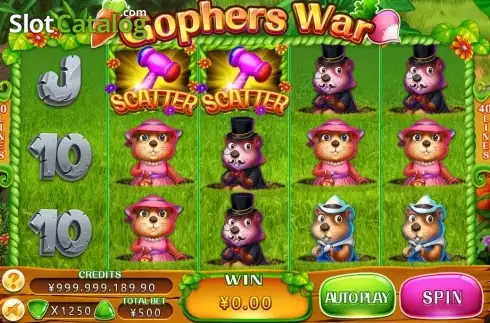 Οθόνη2. Gophers War Κουλοχέρης