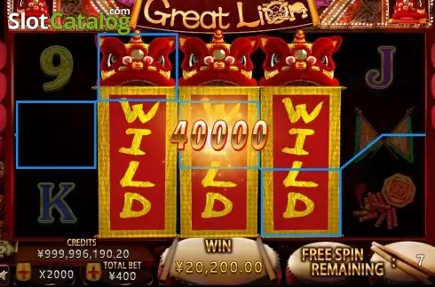 Οθόνη4. Great Lion (CQ9Gaming) Κουλοχέρης 