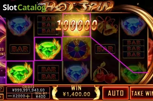 Οθόνη3. Hot Spins (CQ9Gaming) Κουλοχέρης