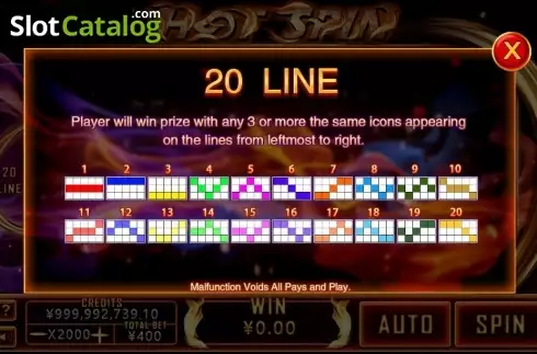 Οθόνη5. Hot Spins (CQ9Gaming) Κουλοχέρης