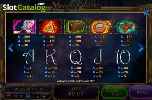 Οθόνη4. Magic World (CQ9Gaming) Κουλοχέρης