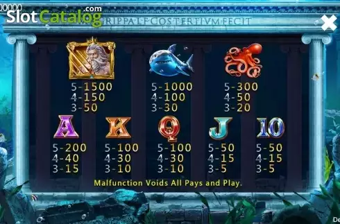 Οθόνη4. Poseidon (CQ9Gaming) Κουλοχέρης