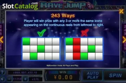 Οθόνη5. Rave Jump Κουλοχέρης