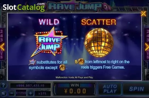 Οθόνη6. Rave Jump Κουλοχέρης