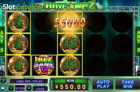 Οθόνη3. Rave Jump 2 Κουλοχέρης