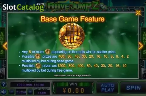Οθόνη4. Rave Jump 2 Κουλοχέρης
