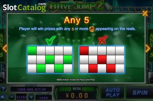 Οθόνη5. Rave Jump 2 Κουλοχέρης