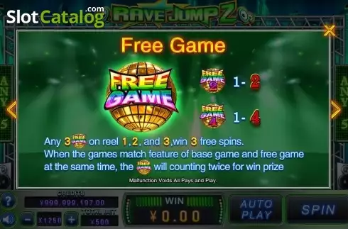 Οθόνη6. Rave Jump 2 Κουλοχέρης