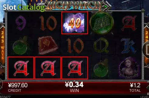 Οθόνη3. Rich Witch Κουλοχέρης