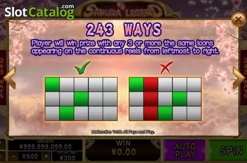 Οθόνη5. Sakura Legend Κουλοχέρης