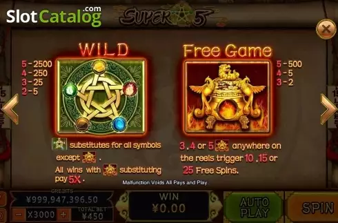 Οθόνη6. Super 5 (CQ9Gaming) Κουλοχέρης 