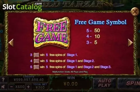 Οθόνη6. Wild Tarzan Κουλοχέρης