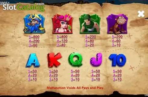 Οθόνη4. Treasure Island (CQ9Gaming) Κουλοχέρης