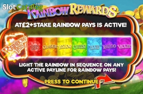 Οθόνη2. Rainbow Rewards Κουλοχέρης
