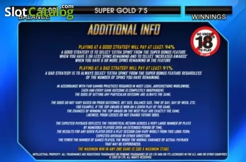 Οθόνη9. Super Gold Sevens Κουλοχέρης