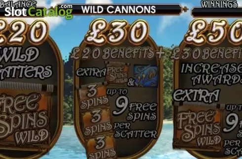 Οθόνη4. Wild Cannons Κουλοχέρης