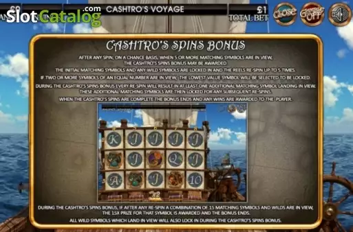 Οθόνη7. Cashtro's Voyage Κουλοχέρης