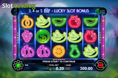 Οθόνη2. Neon Bananas Κουλοχέρης