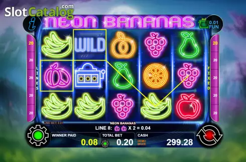 Οθόνη3. Neon Bananas Κουλοχέρης