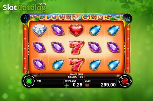 Οθόνη2. Clover Gems Κουλοχέρης