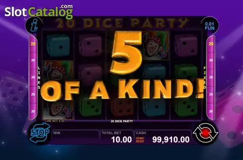 Οθόνη4. 20 Dice Party Κουλοχέρης