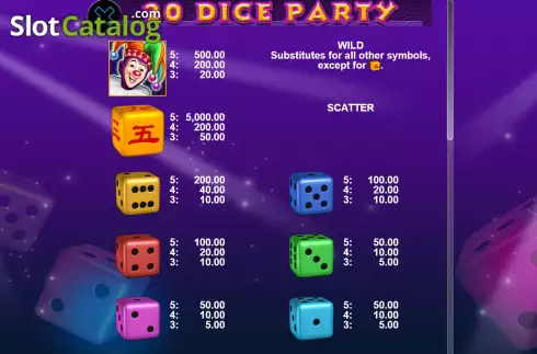 Οθόνη8. 20 Dice Party Κουλοχέρης