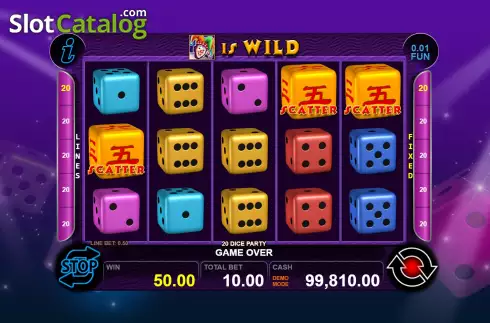 Οθόνη6. 20 Dice Party Κουλοχέρης