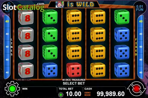 Οθόνη2. 40 Dice Treasures Κουλοχέρης