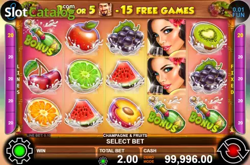 Οθόνη2. Champagne & Fruits Κουλοχέρης