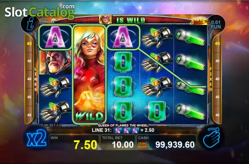 Οθόνη3. Queen of Flames The Wheel Κουλοχέρης 