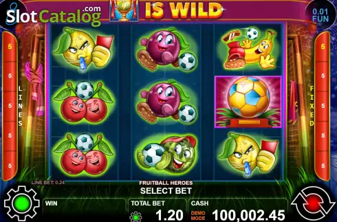 Οθόνη2. Fruitball Heroes Κουλοχέρης