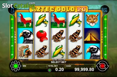 Οθόνη2. Aztec Gold 20 Κουλοχέρης 