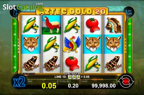 Οθόνη3. Aztec Gold 20 Κουλοχέρης 