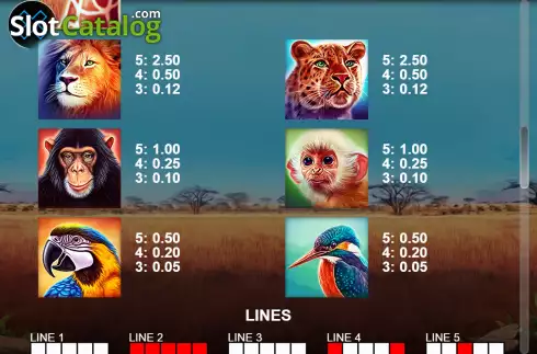 Οθόνη8. Giraffe Wild Κουλοχέρης