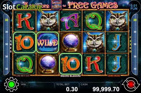 Οθόνη3. Wizard Blizzard x5 Κουλοχέρης