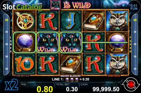 Οθόνη4. Wizard Blizzard x5 Κουλοχέρης